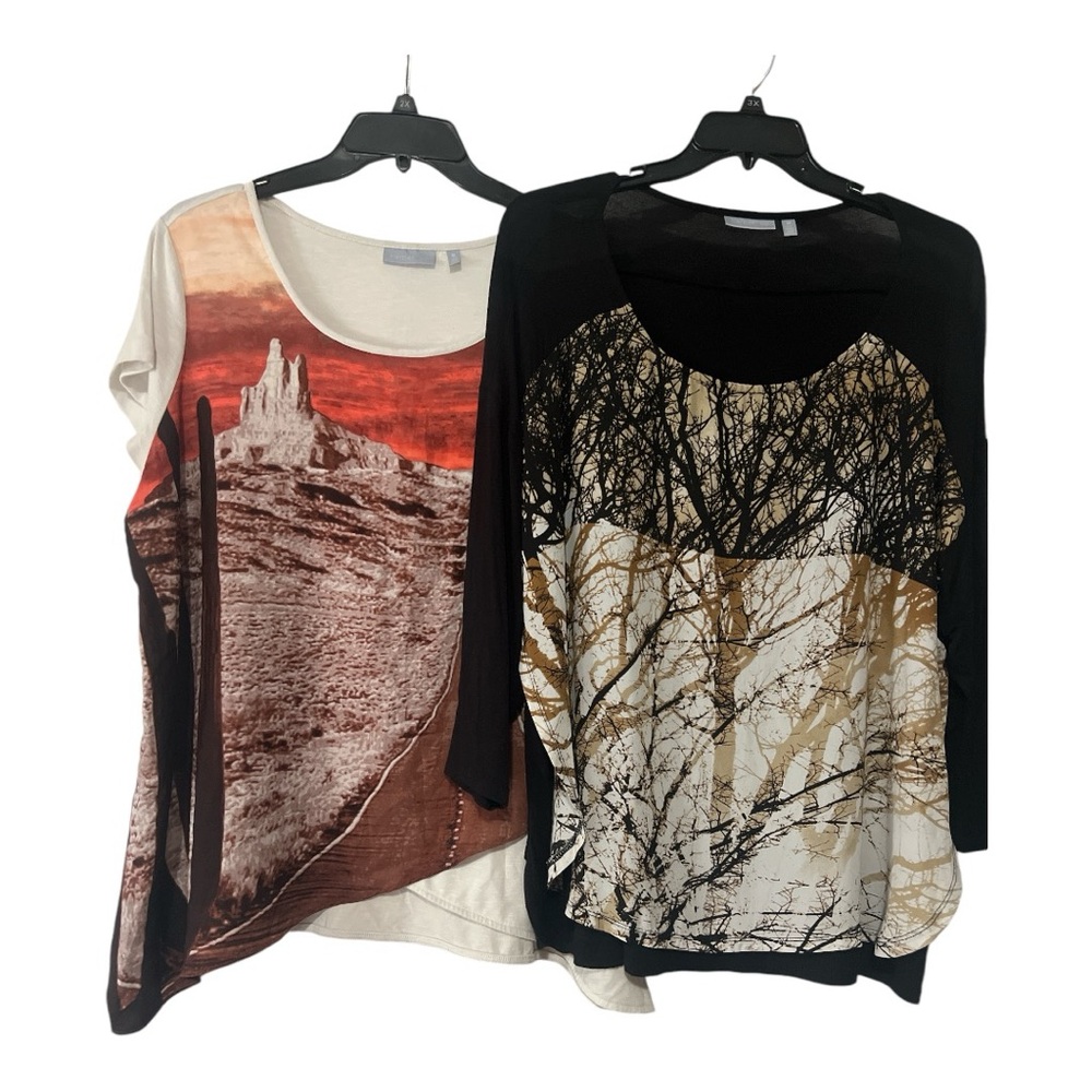 Harper & Liv two shirt bundle 2X EUC